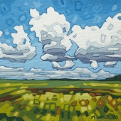 A Mix of Sun and Clouds 8"x8"