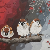 Sparrows-and-Winter-Berries_16x20_lo-res