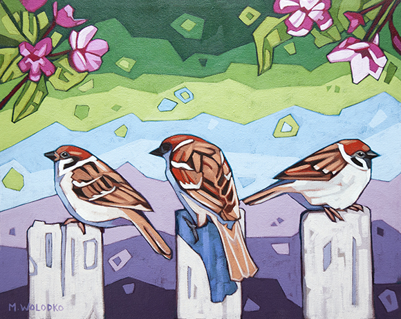 Three-Sparrows-on-the-Fence_11x14_alt_lores
