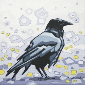 Crow-1 8"x8" (sold)