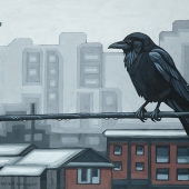 Crow in the Rain